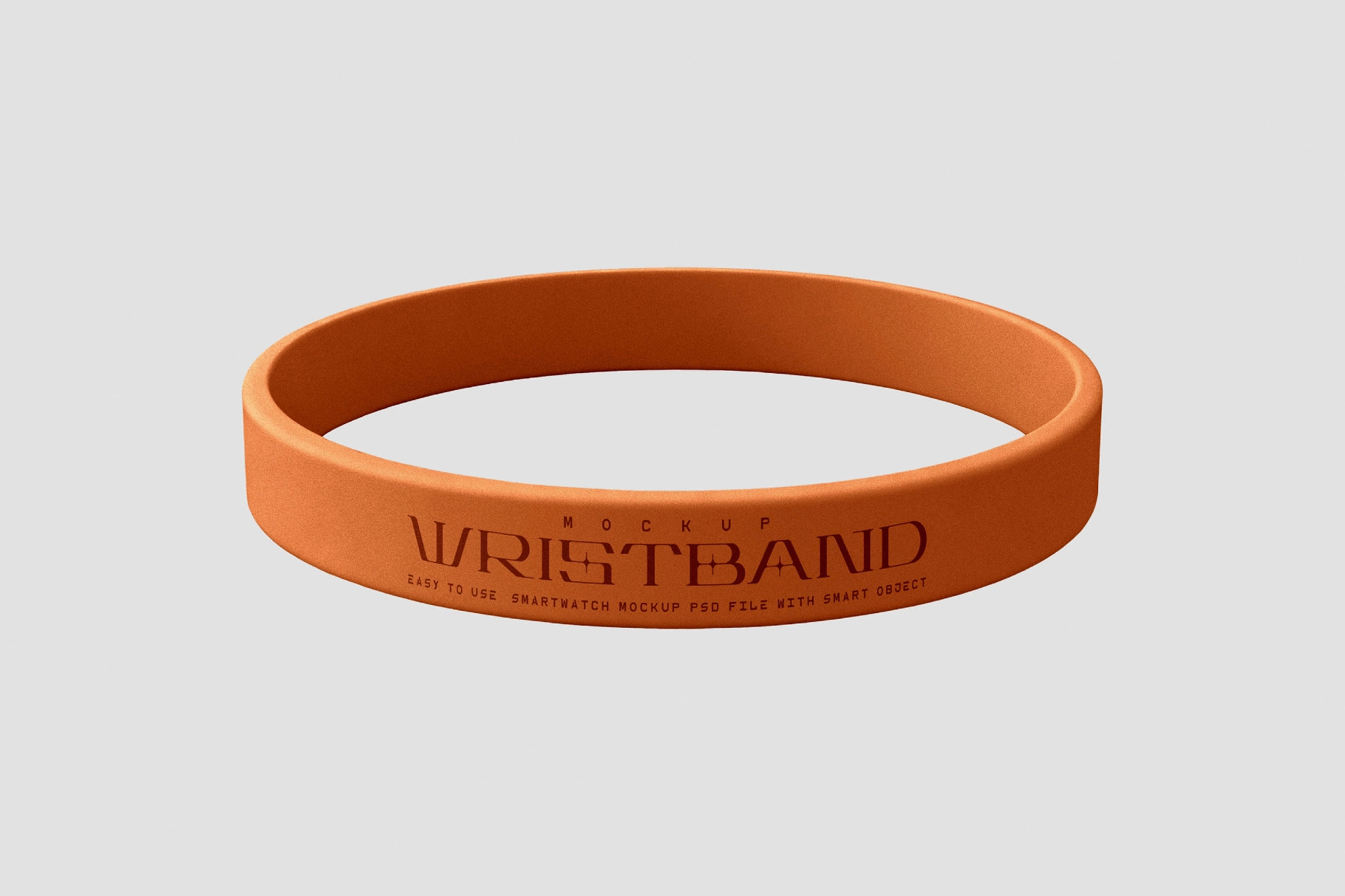 Silicone Wristband Mockup