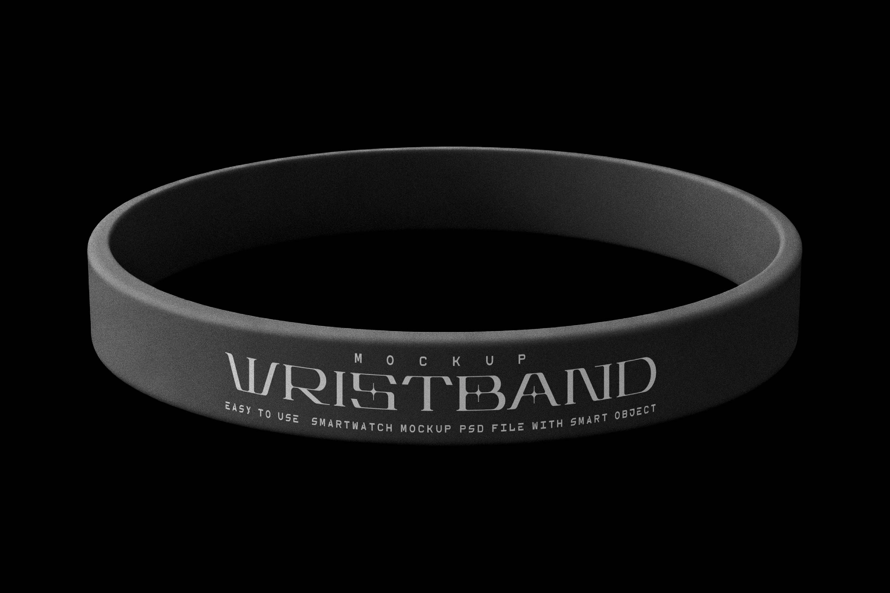 Silicone Wristband Mockup