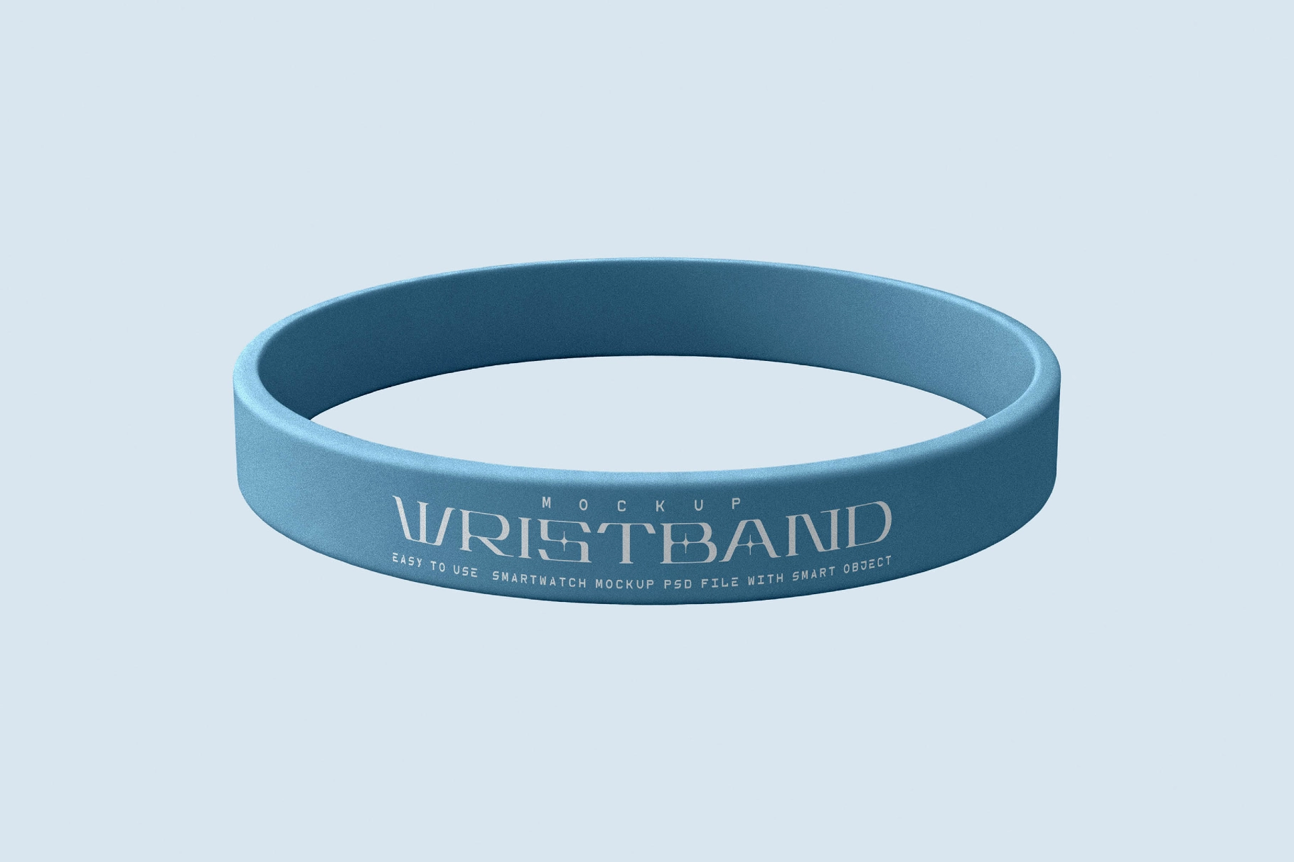 Silicone Wristband Mockup
