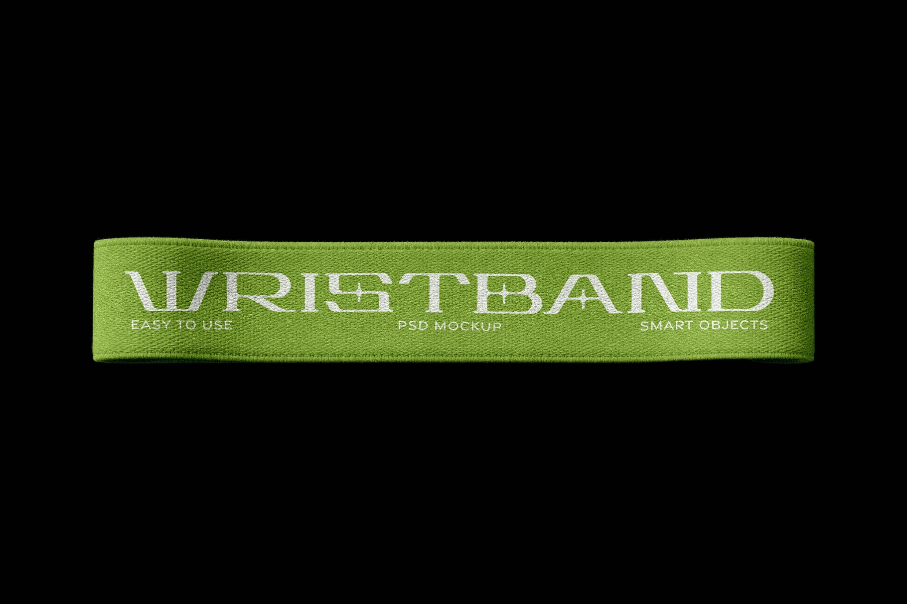 Fabric Wristband Mockup