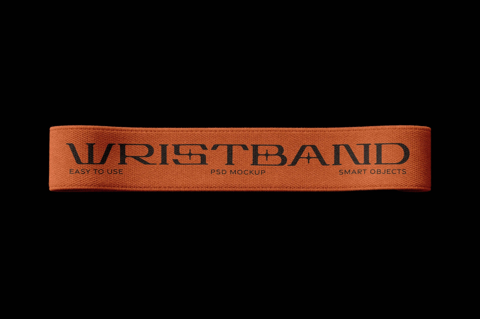 Fabric Wristband Mockup