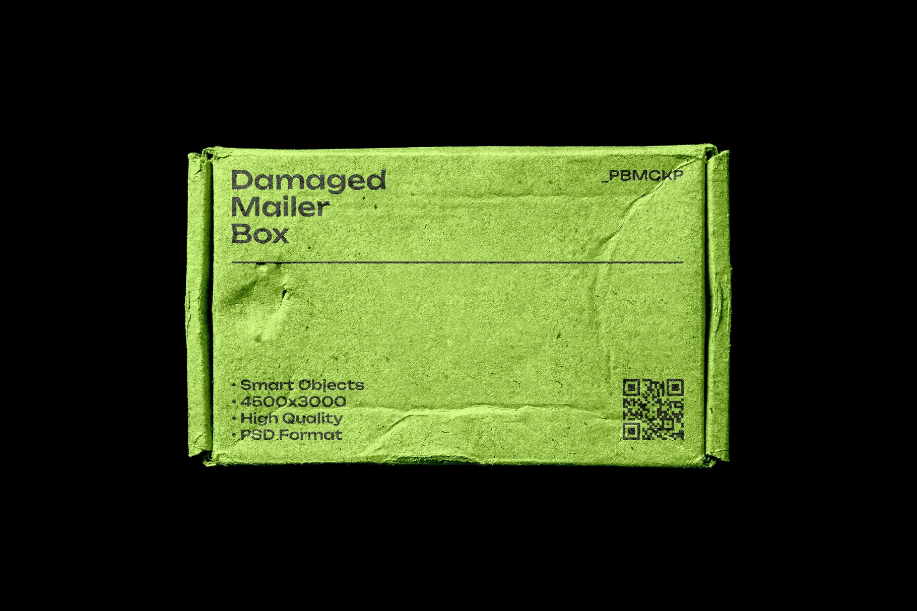 Damaged Mailing Box Mockup