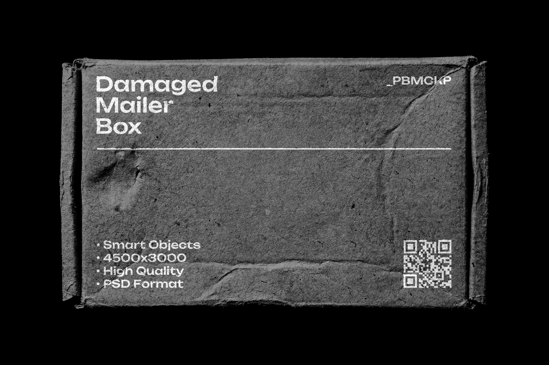 Damaged Mailing Box Mockup