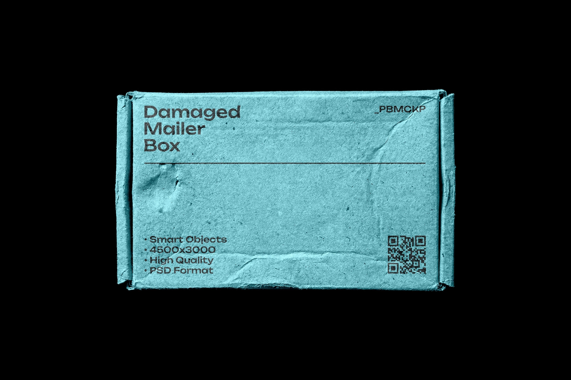 Damaged Mailing Box Mockup