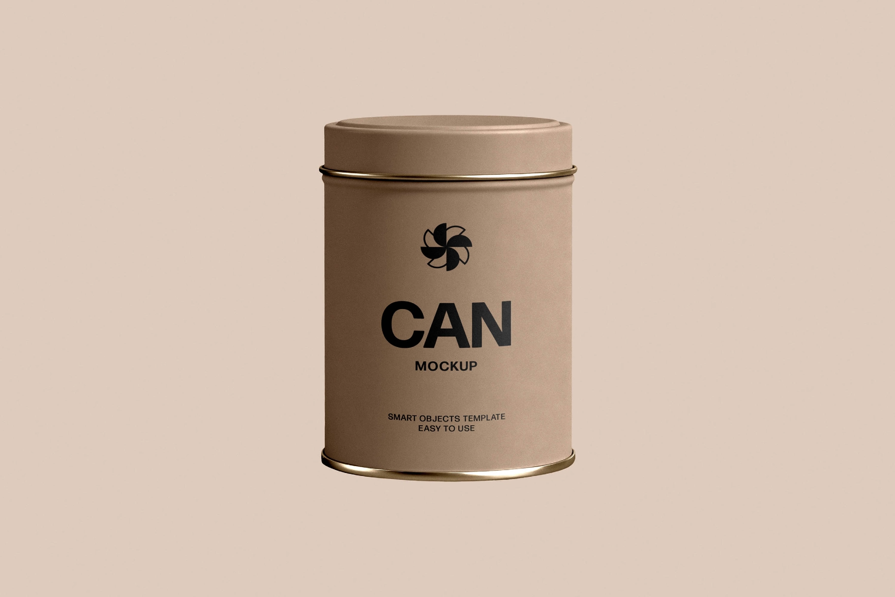Metal Tea Tin Can Mockup