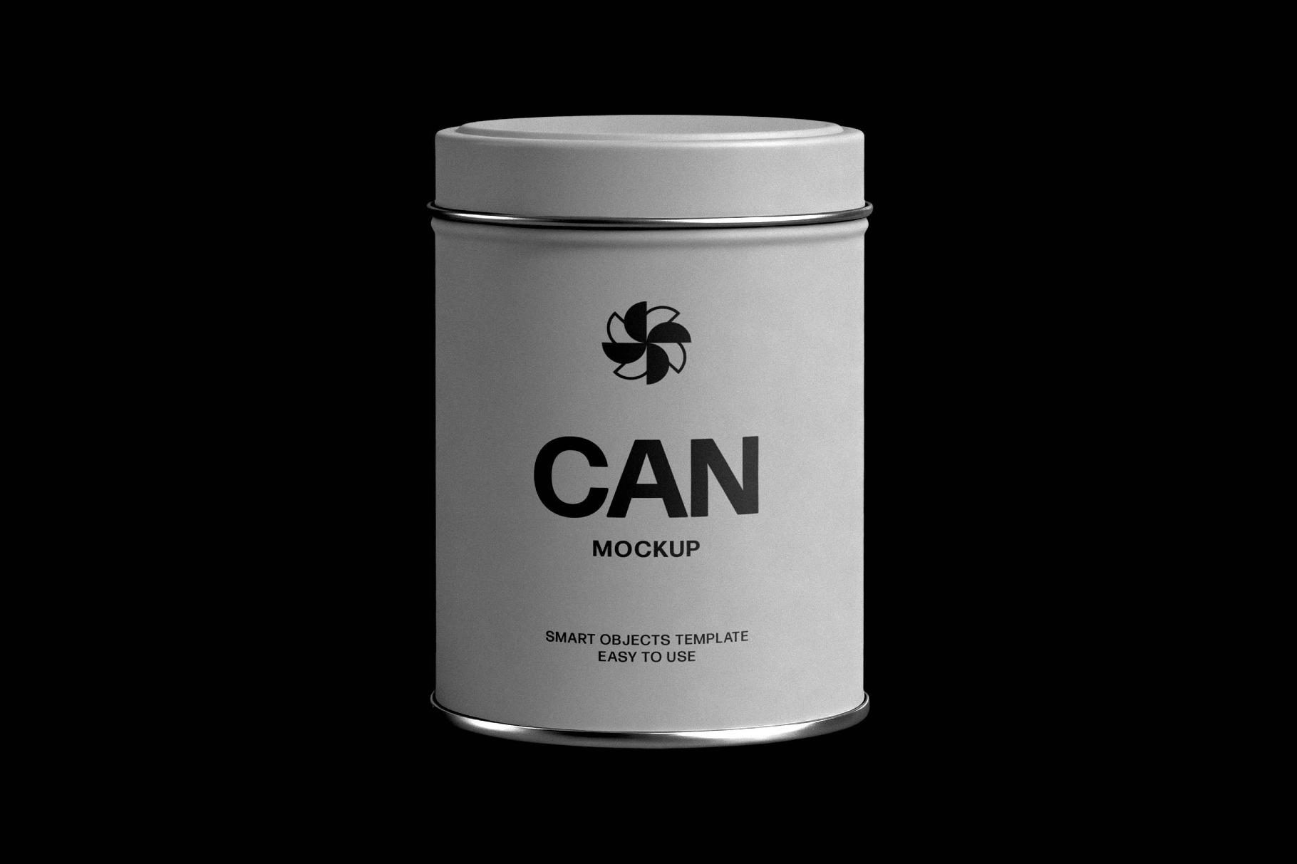 Metal Tea Tin Can Mockup