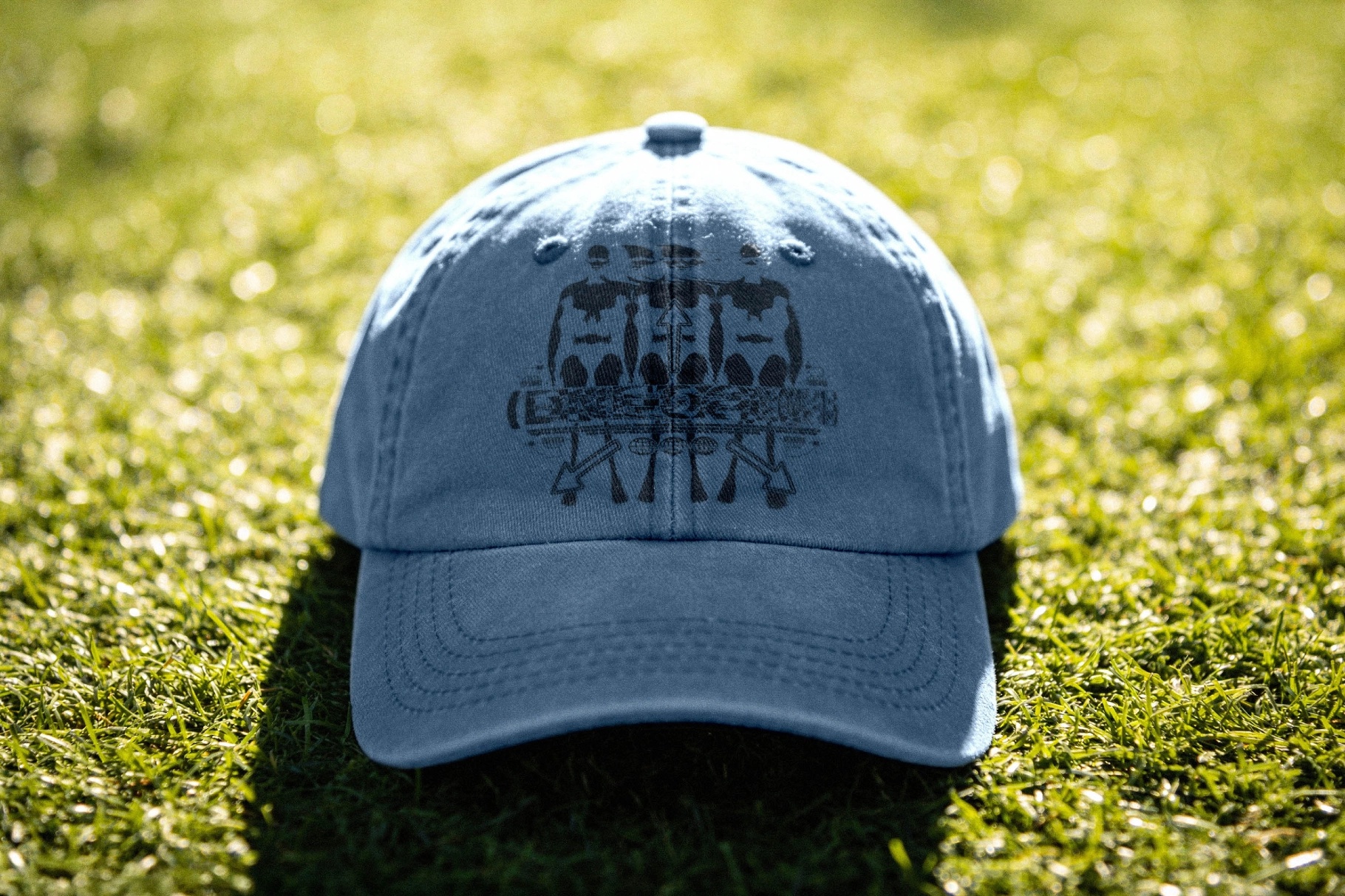 Sunny Baseball Cap Mockup with Front Embroidery
