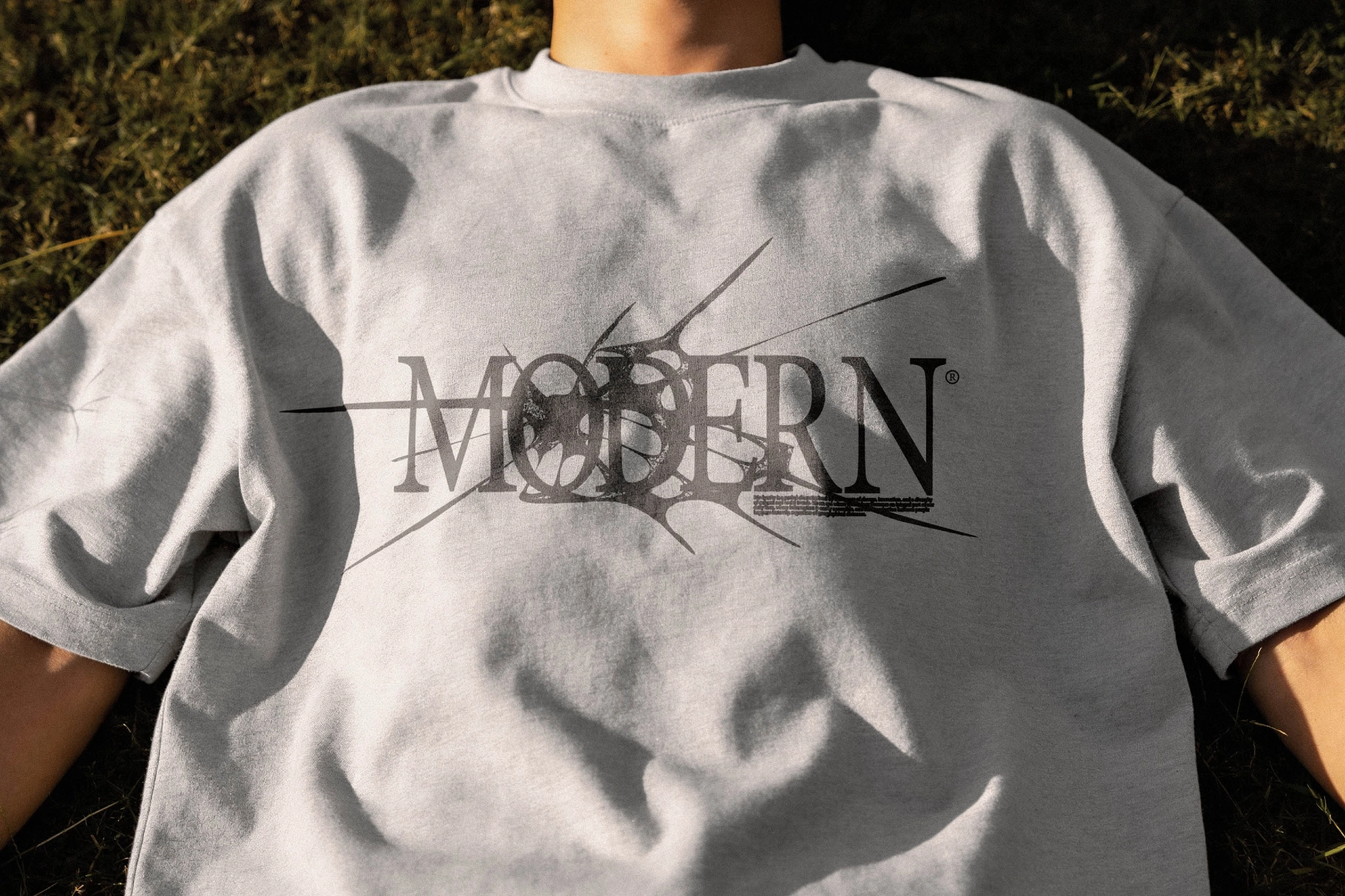 Sunny T-Shirt Mockup with Chest Print View