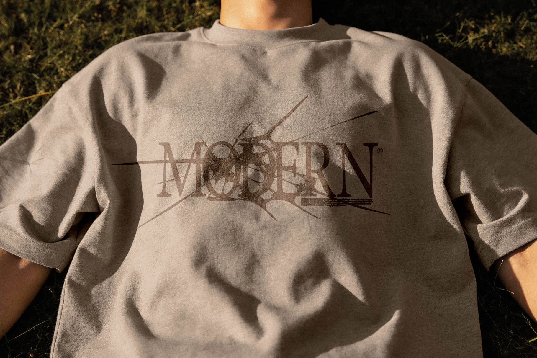 Sunny T-Shirt Mockup with Chest Print View