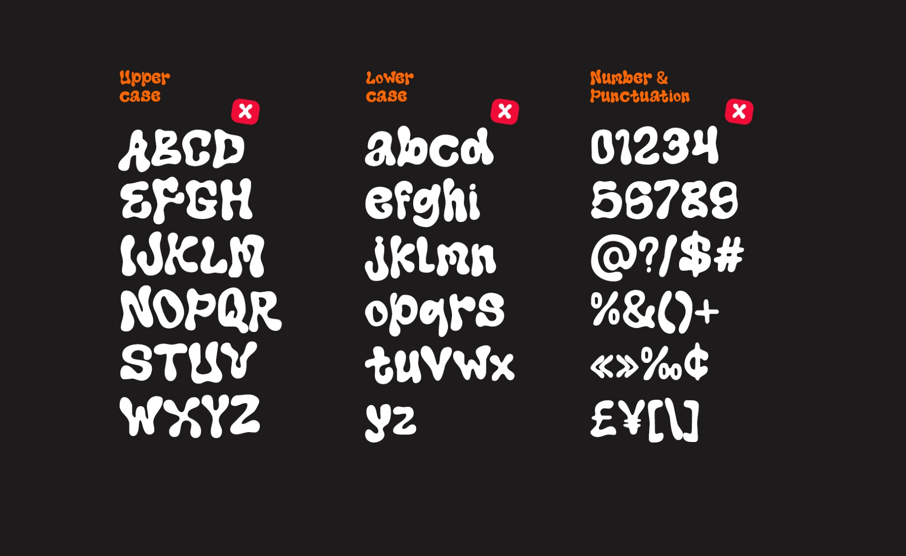 Kerlo Glued - Playful Blob Display Font