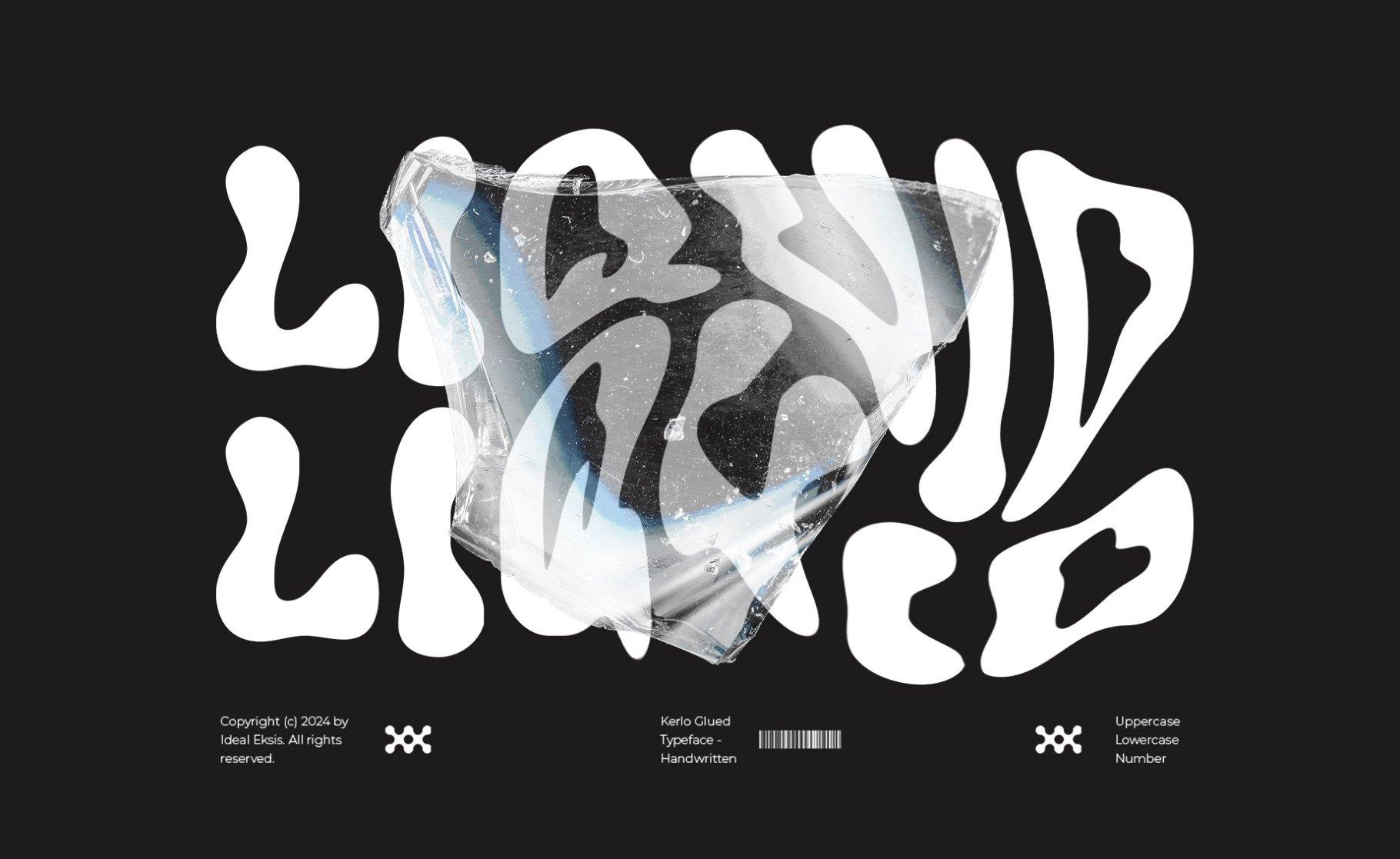 Kerlo Glued - Playful Blob Display Font