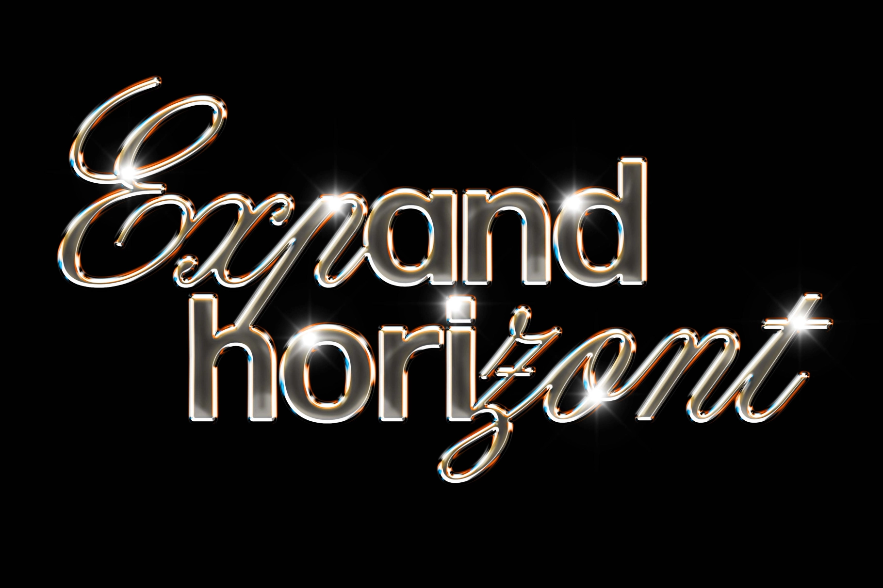 Glitter Liquid Metal Mockup