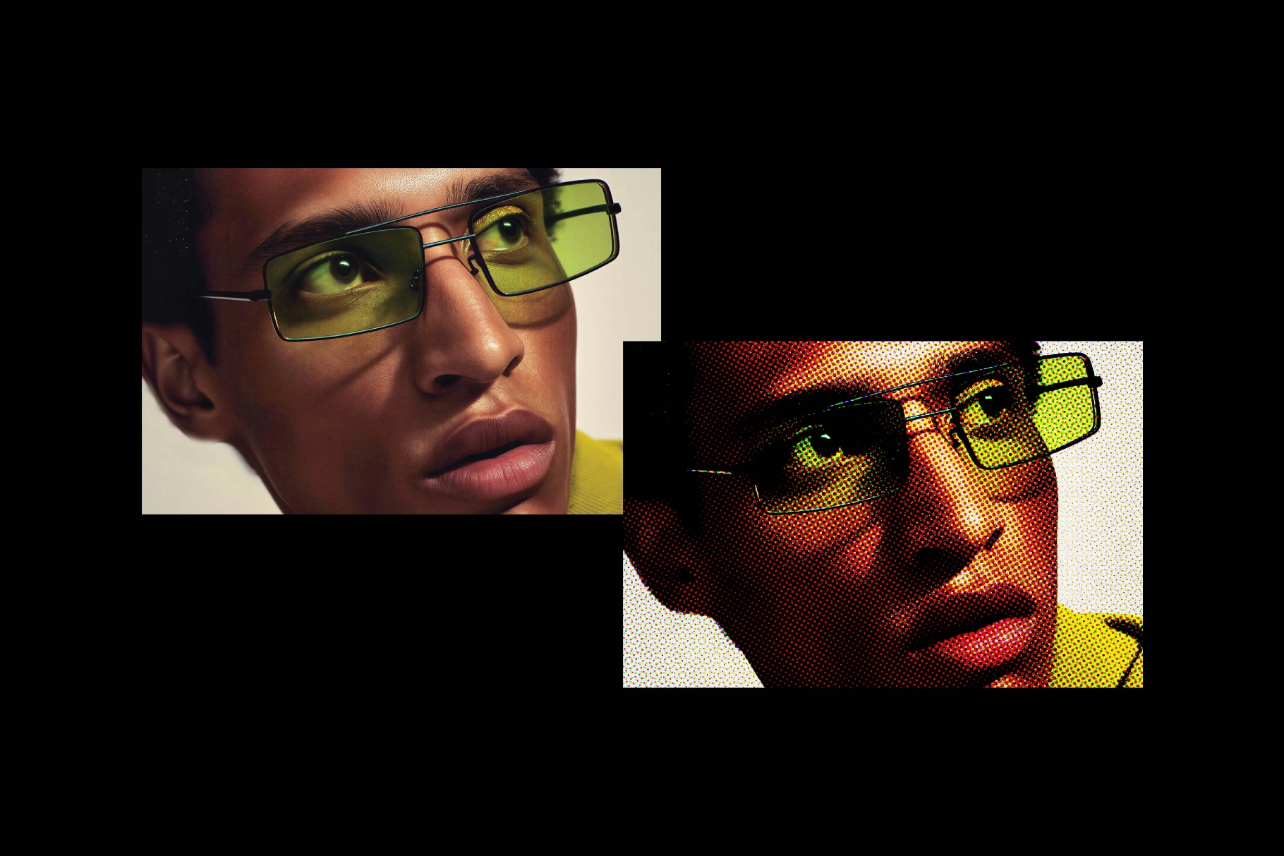 CMYK Halftone Photo Effect