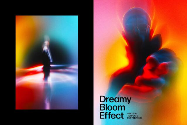 Dreamy Bloom Poster Photo Effect