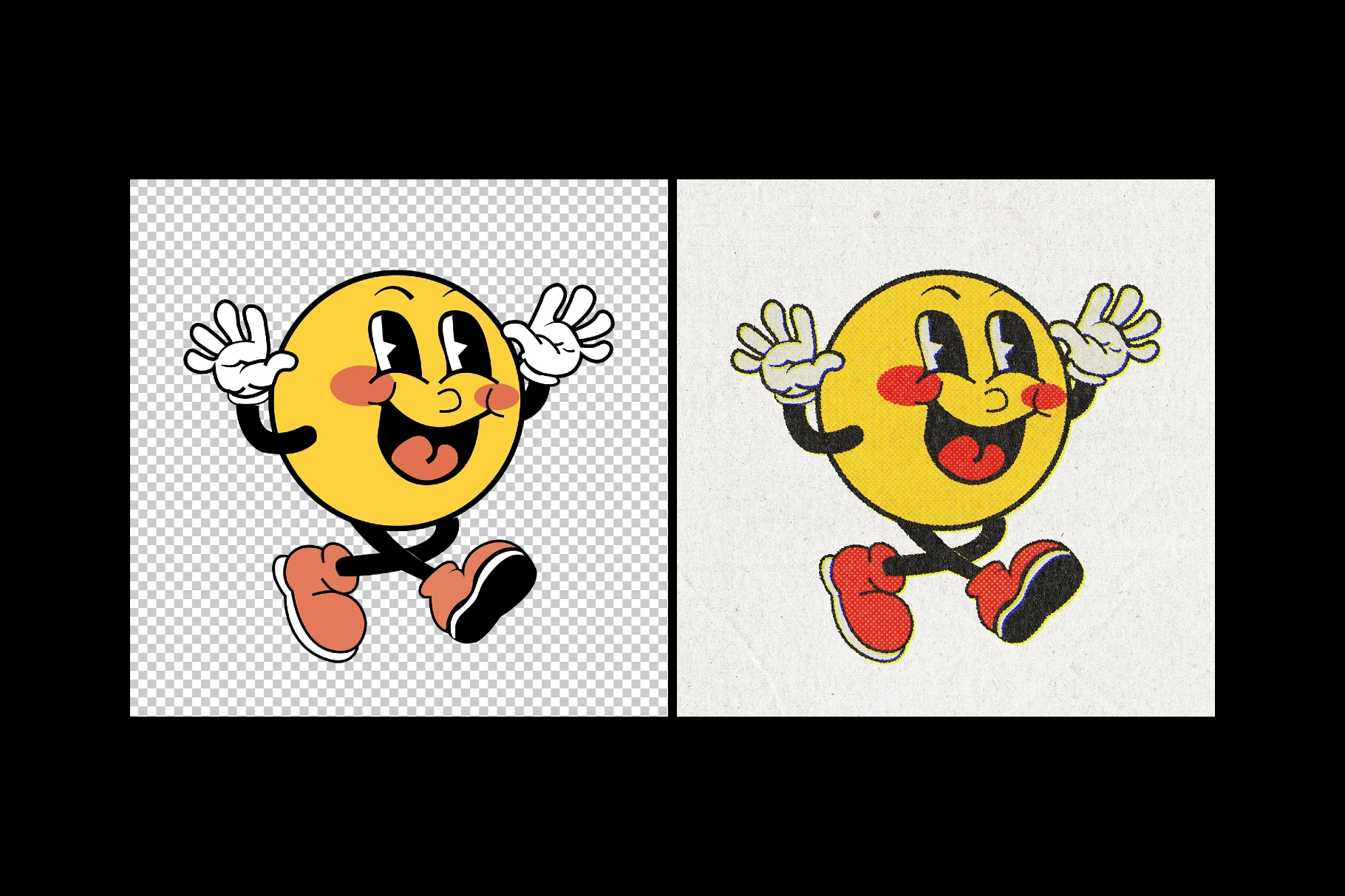 Retro Halftone Print Effect