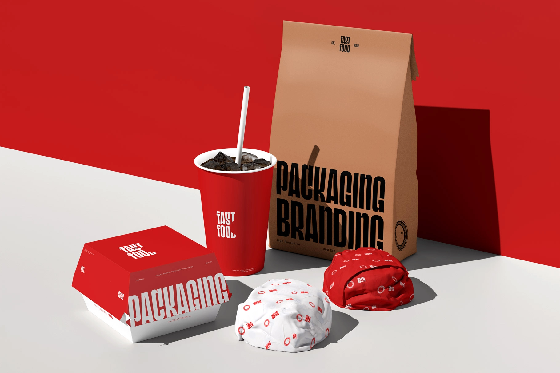 Fast Food Packaging Mockup