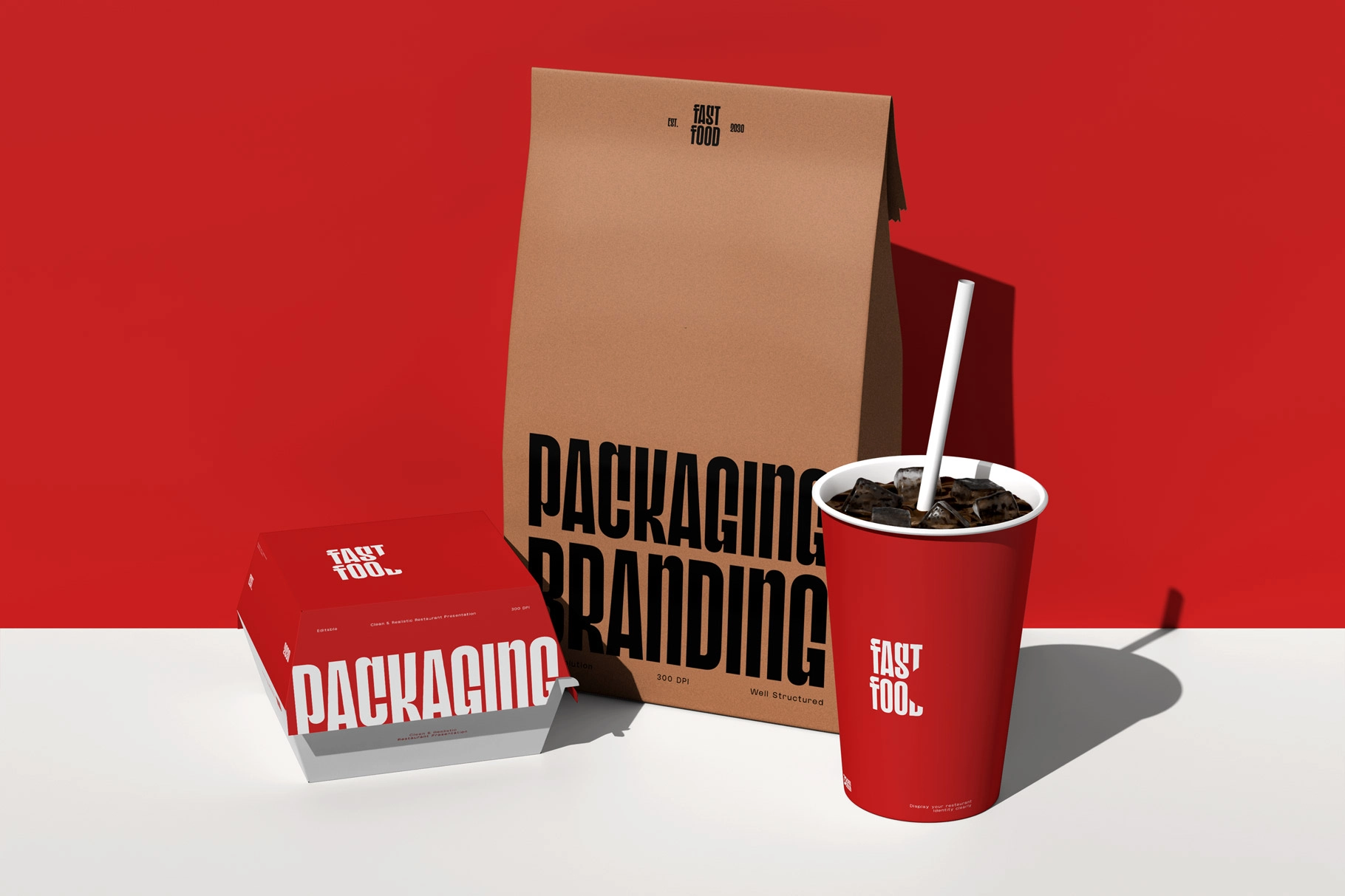 Fast Food Packaging Mockup