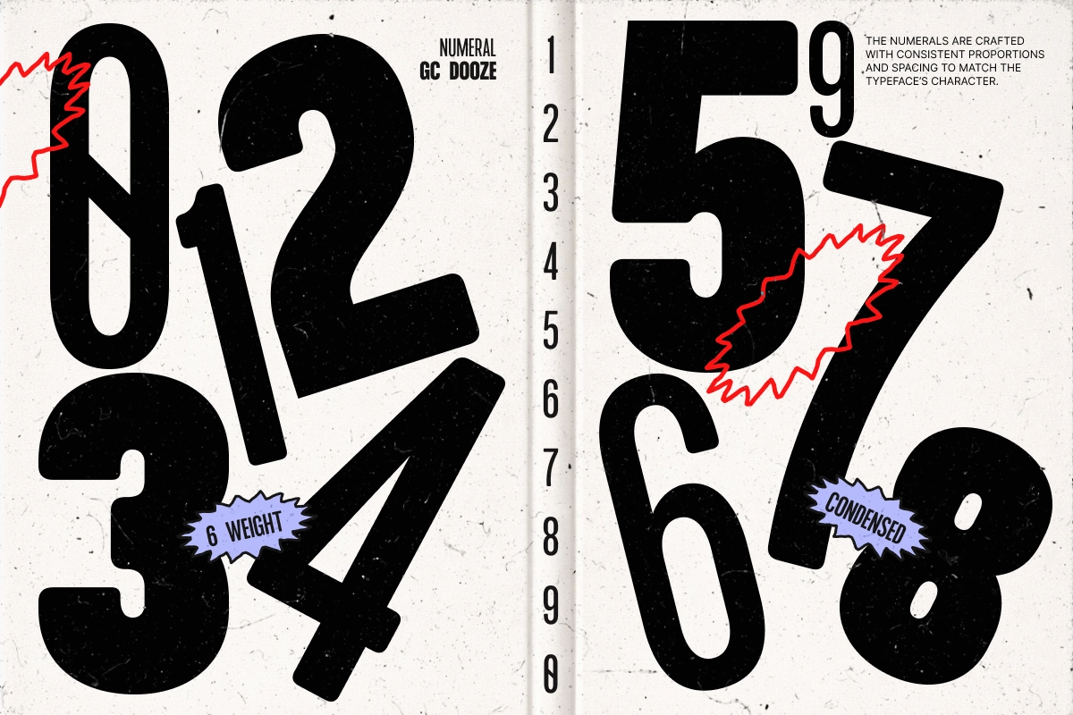 GC Dooze - Variable Condensed Display Font