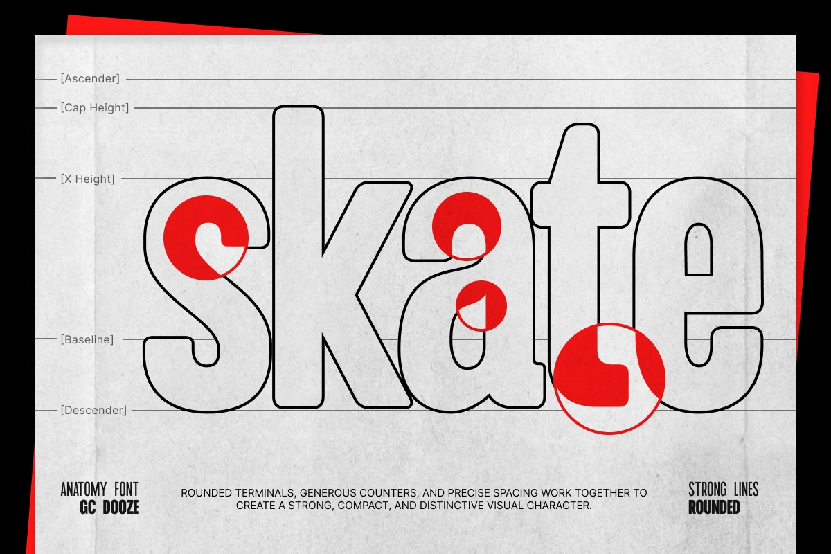 GC Dooze - Variable Condensed Display Font