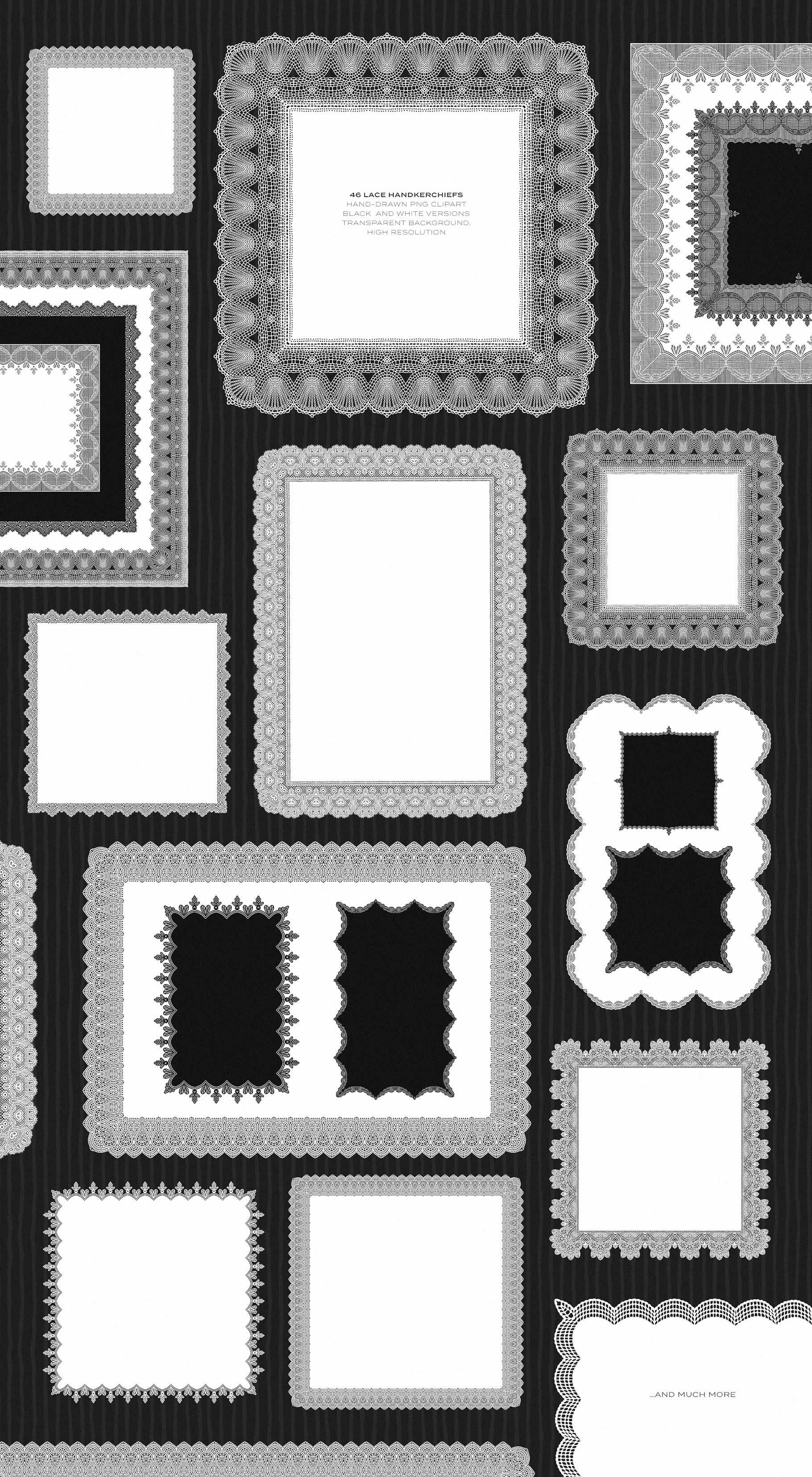 Lace & Grace: Hand-Drawn Clipart