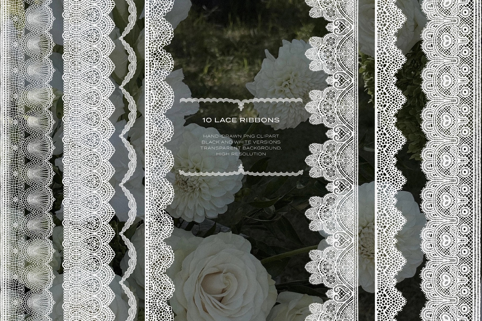 Lace & Grace: Hand-Drawn Clipart