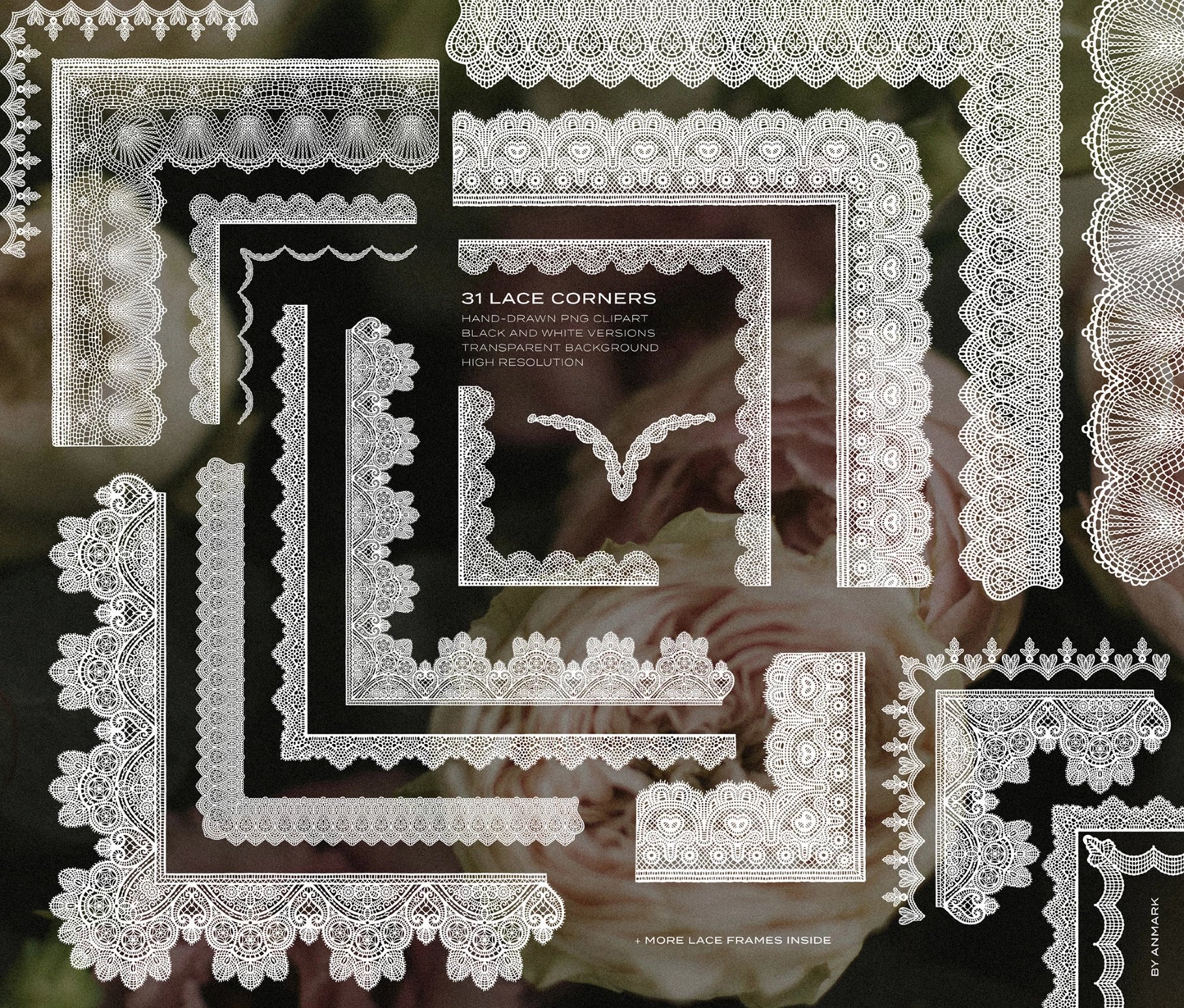 Lace & Grace: Hand-Drawn Clipart