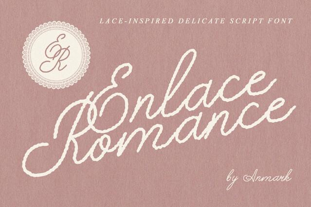 Enlace Romance: Delicate Script Font