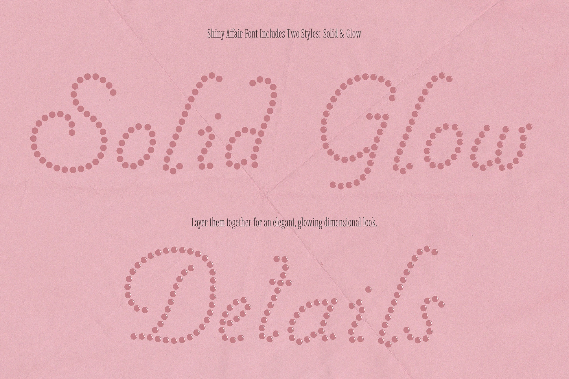 Shiny Affair — Romantic Dots Font