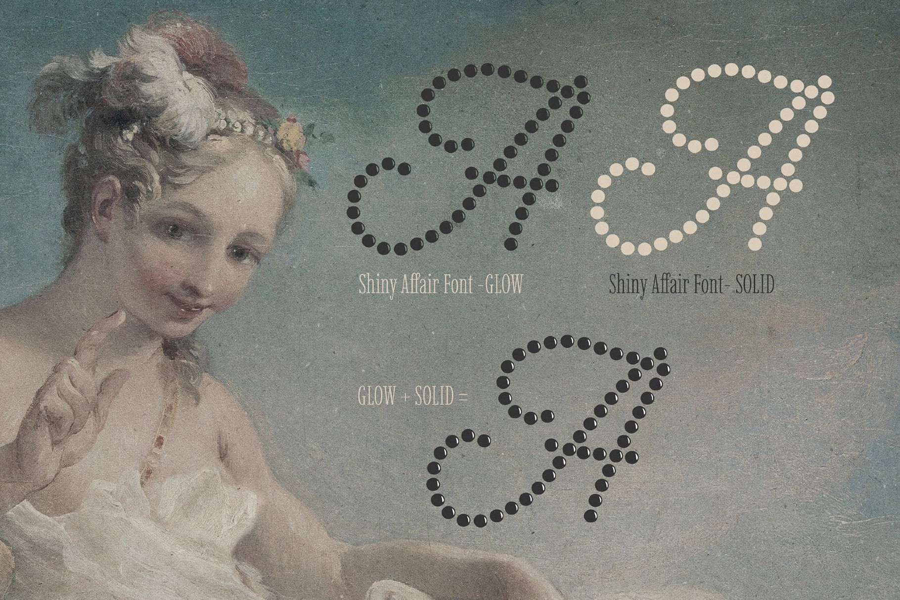 Shiny Affair — Romantic Dots Font