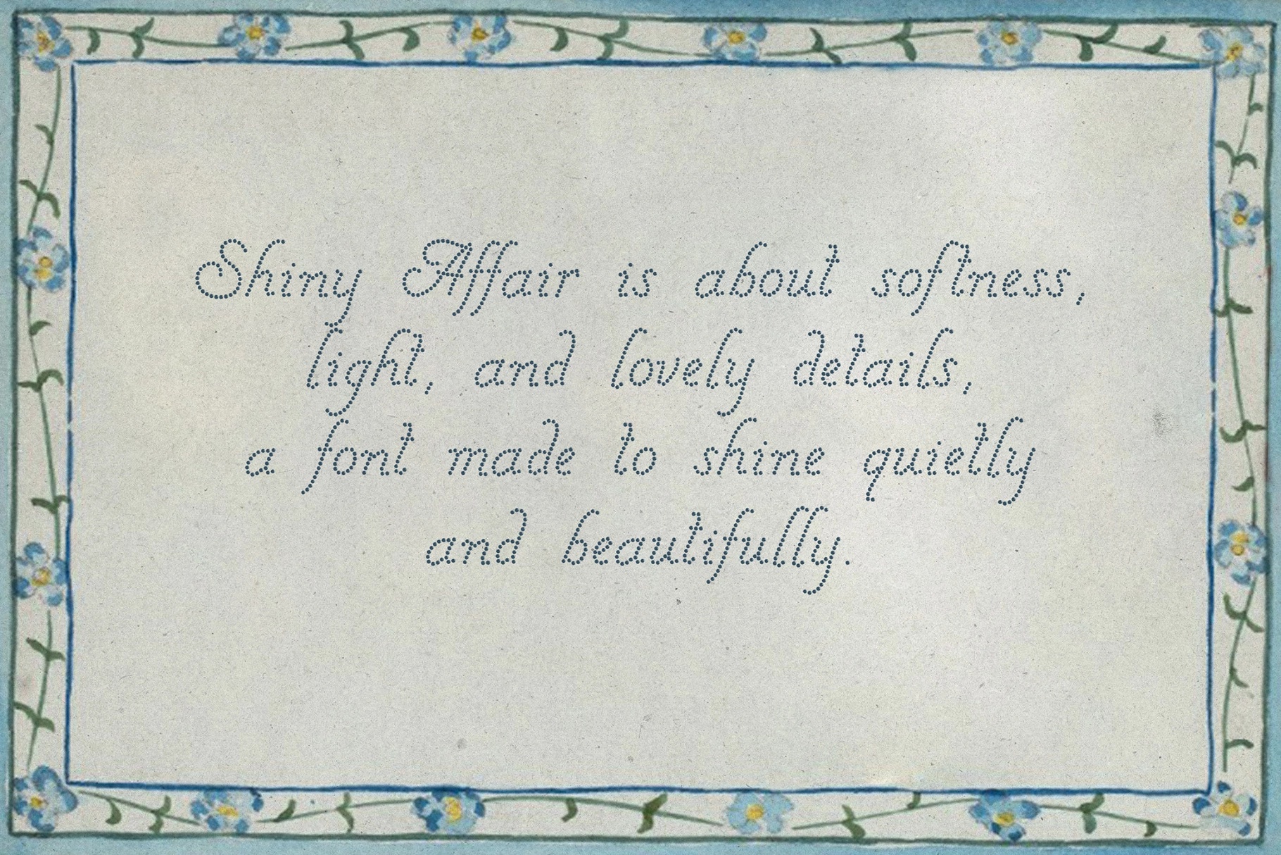 Shiny Affair — Romantic Dots Font