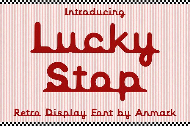 Lucky Stop — Display Retro-Vibe Font