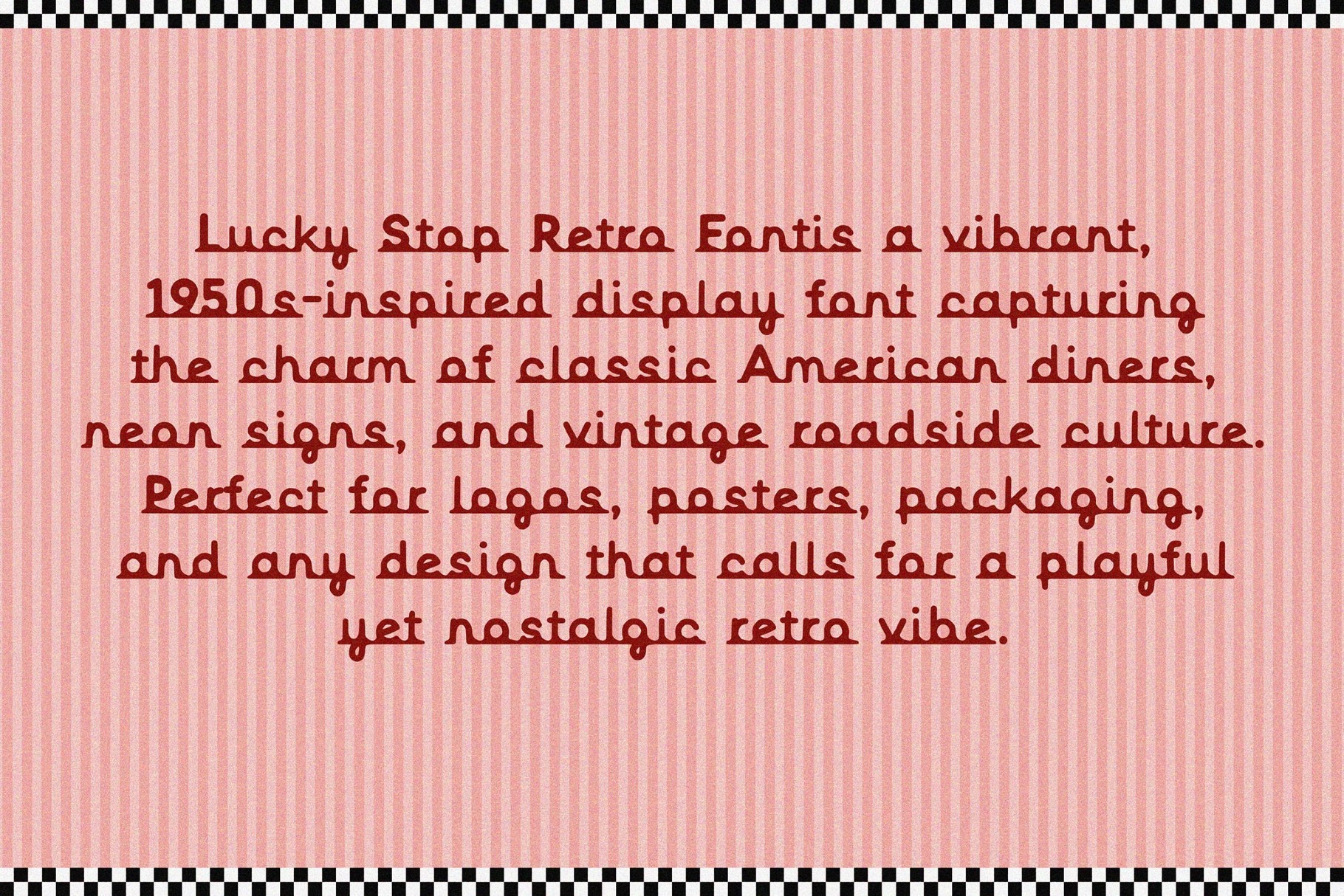 Lucky Stop — Display Retro-Vibe Font