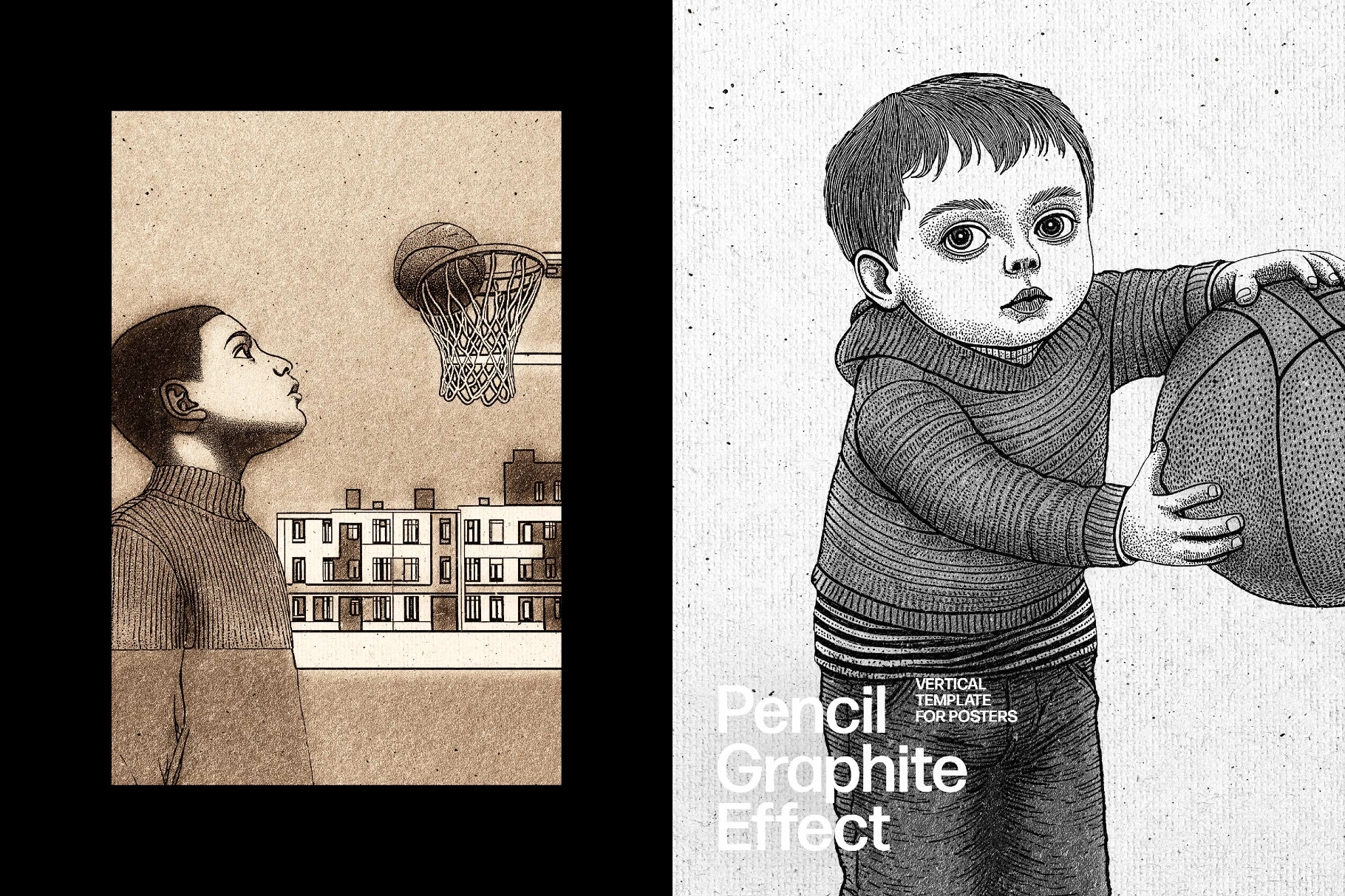 Graphite Pencil Poster Photo Effect