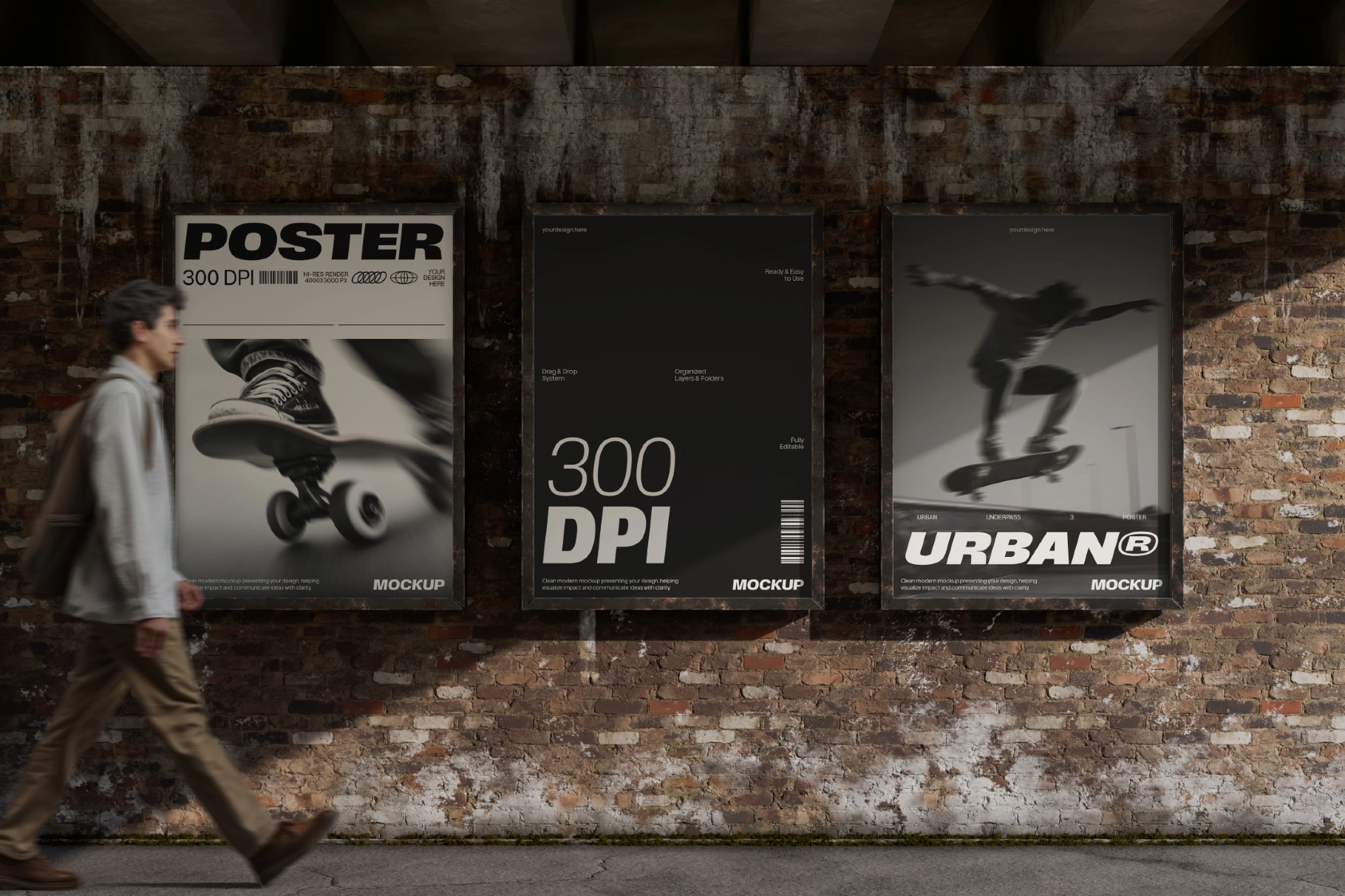 Outdoor Urban Poster Mockup