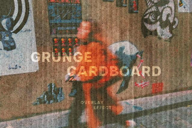 Grunge Cardboard Overlay Effect