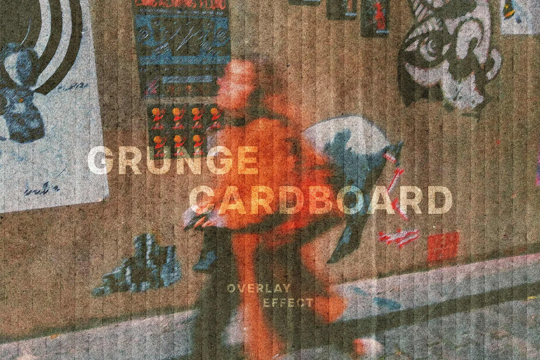 Grunge Cardboard Overlay Effect