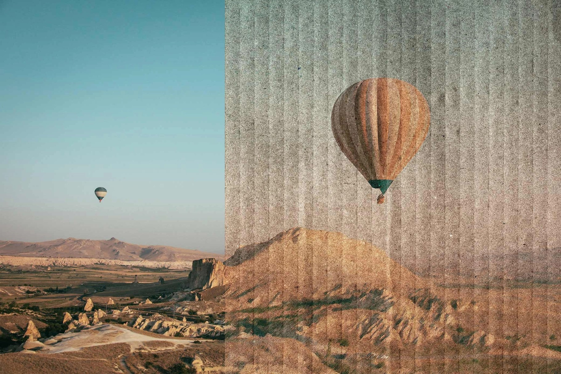 Grunge Cardboard Overlay Effect