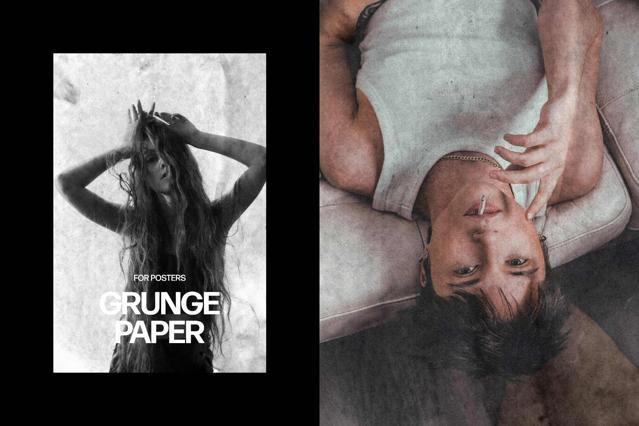 Grunge Paper Poster Effect
