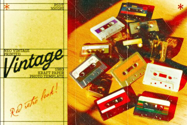 Neo Vintage Paper Print Effect