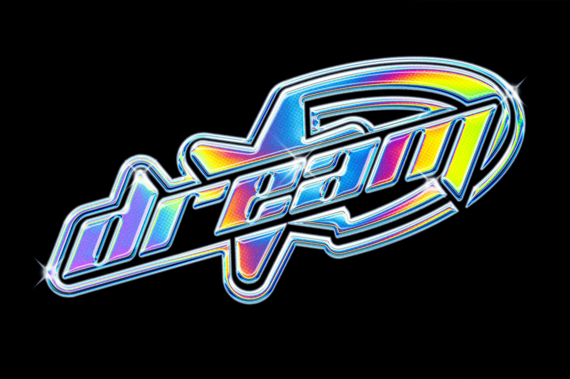 Light Pastel Chrome Effect