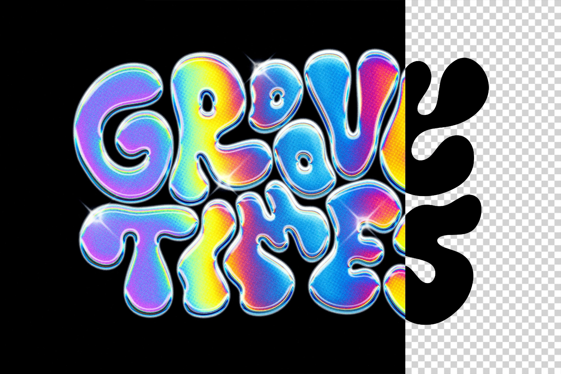 Light Pastel Chrome Effect