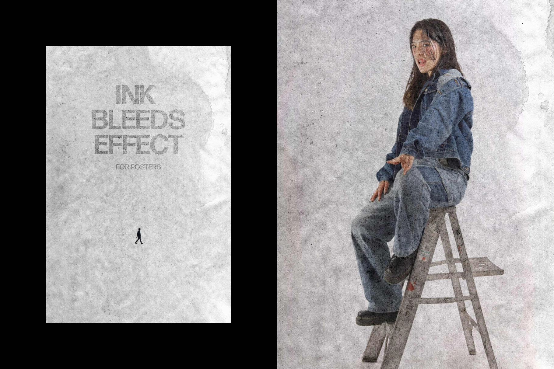 Ink Bleeds Poster Effect