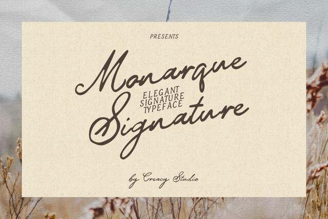 Monarque Signature - Elegant Script Font