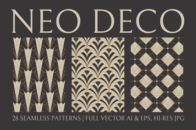 Elegant Neo Deco Pattern Bundle