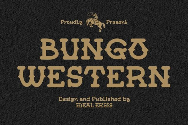 Bungo Western - Western Display Font