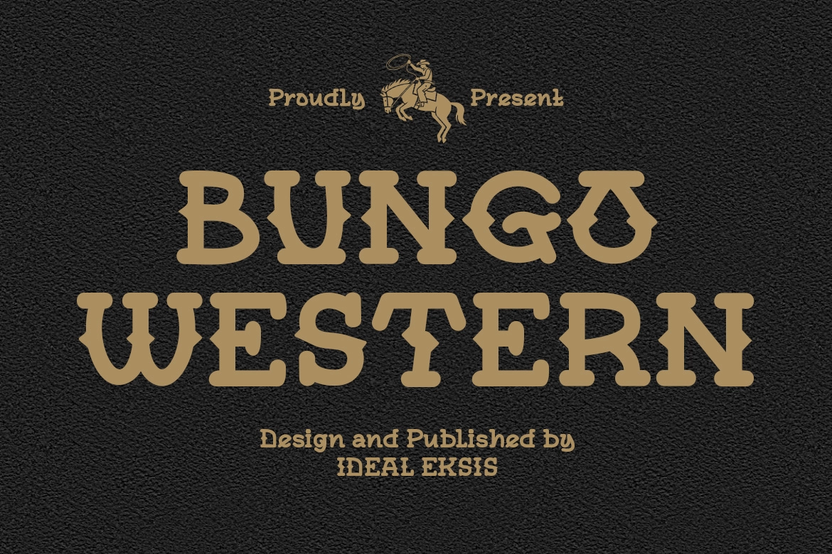 Bungo Western - Western Display Font