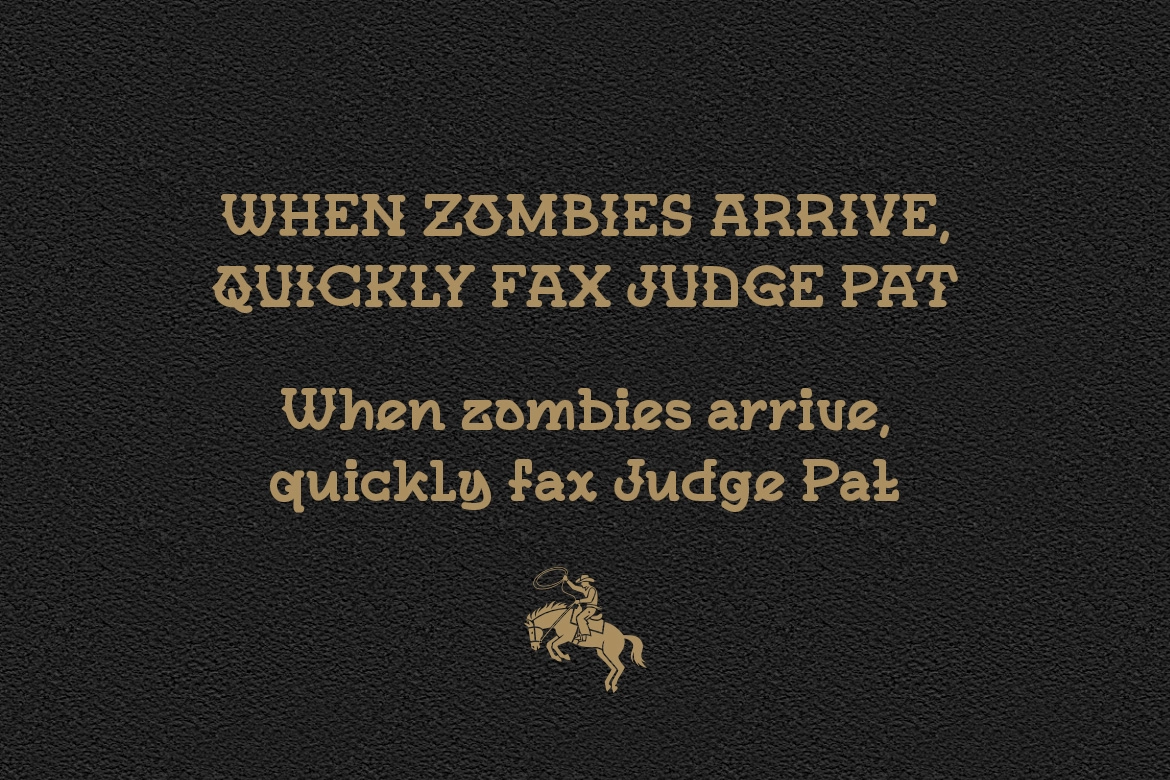 Bungo Western - Western Display Font