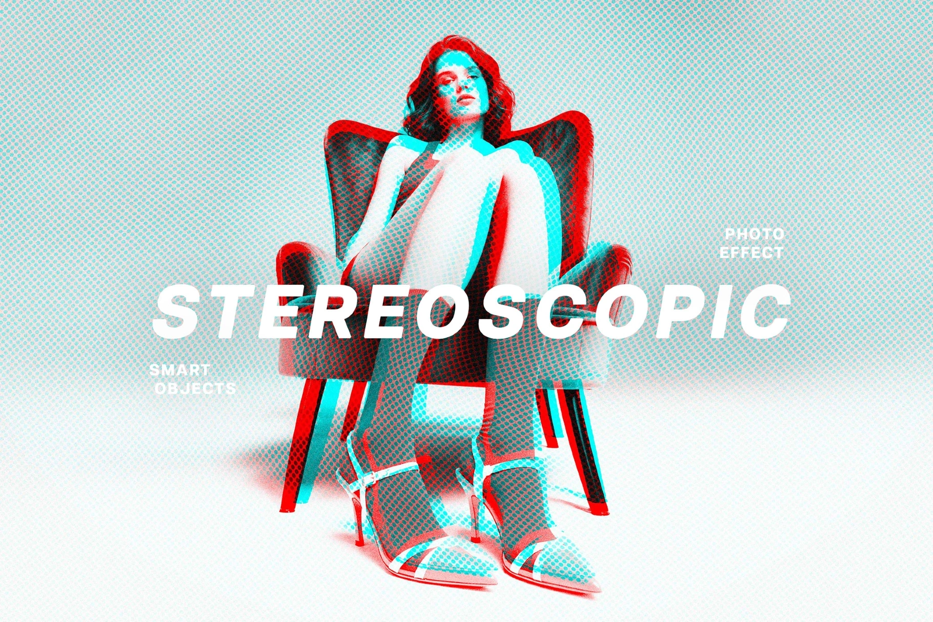 Glitched Stereoscopic Photo Effect