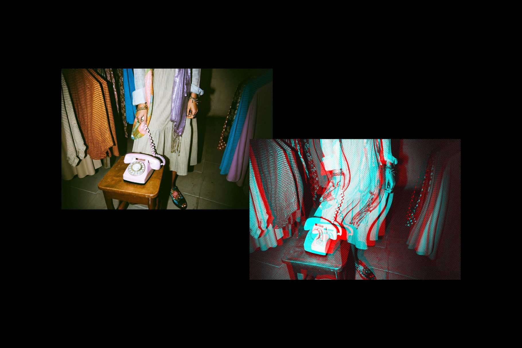 Glitched Stereoscopic Photo Effect