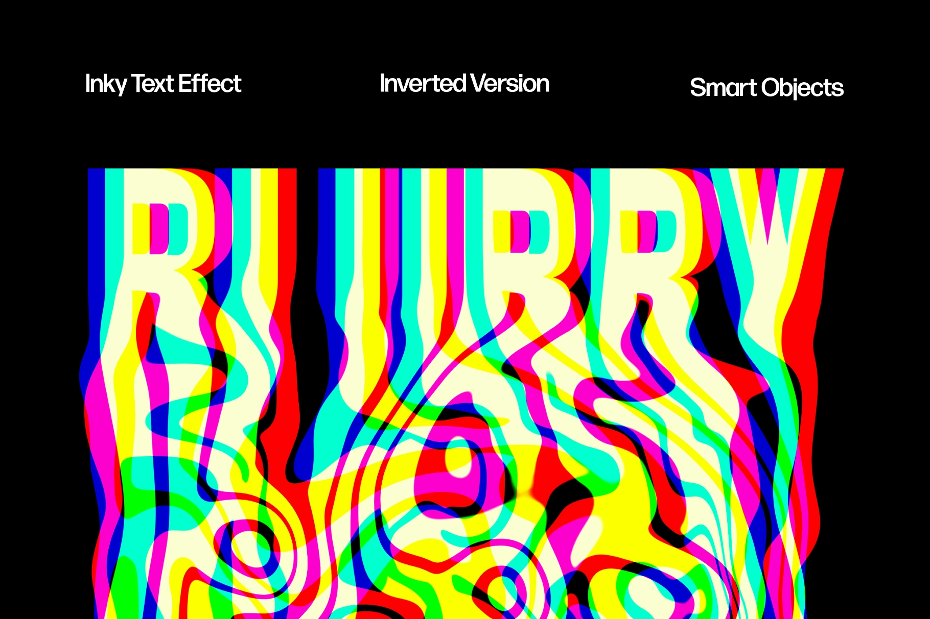 Melting Twirl Text Effect